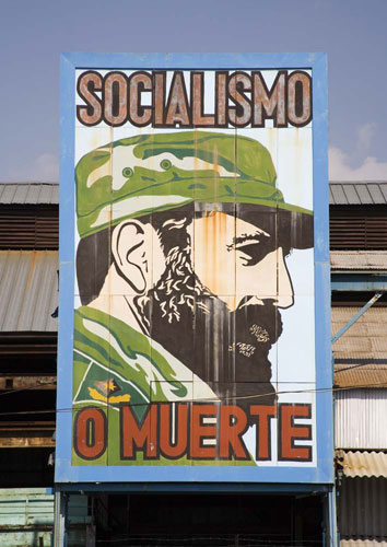 Cuban Stories: A billboard reads 'Socialism or death'