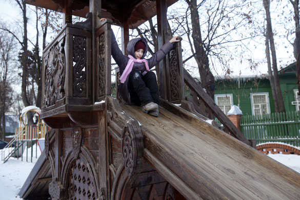 Sokol Village Moscow: Street scenes at the Sokol Village