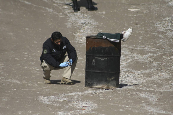 24 hours: dead man in a rubbish bin in Ciudad Juarez, MExico