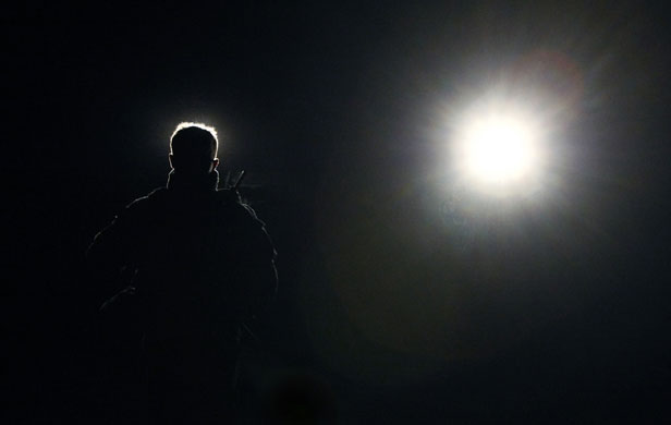 24 hours: Task Force Stryker atForward Operating Base Price, Afghanistan