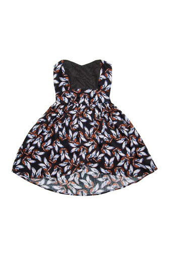 Key fashion trends : Mid-thigh summer print dress from by Fairground