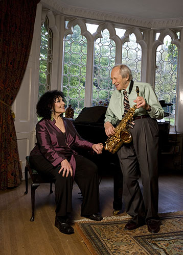 John Dankworth: 2009: Cleo Laine and John Dankworth at their home in Wavendon