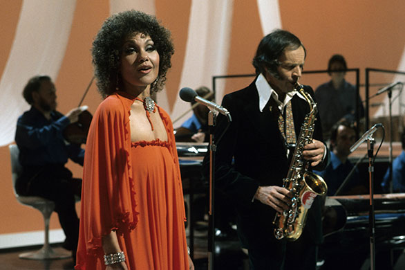 John Dankworth: 1975: Johnny Dankworth and Cleo Laine perform on the Les Dawson show