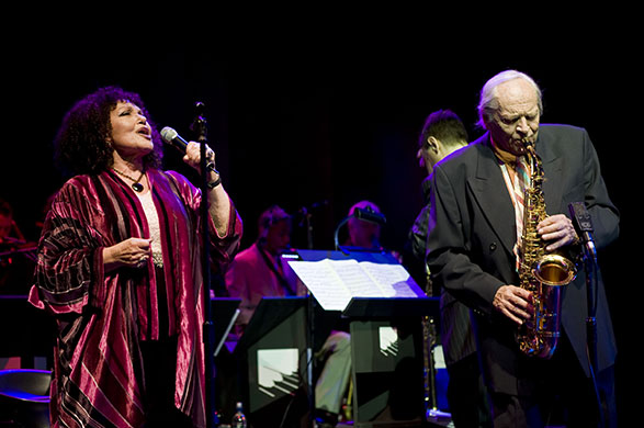 John Dankworth: 2008: Dame Cleo Laine and Sir John Dankworth at the BBC Jazz Awards, London