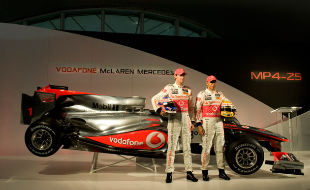 F1 Launches: McLaren launch their MP4-25 car for the 2010 season