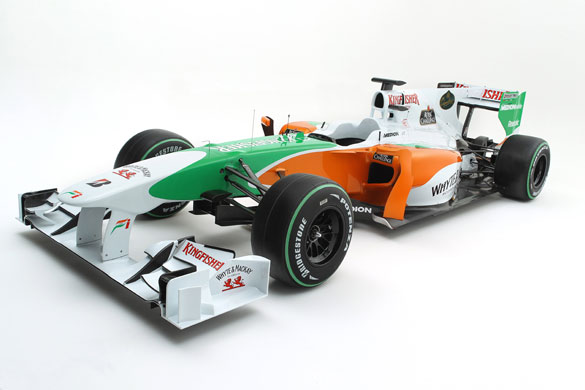 F1 Launches: Force Indian VJM03 Formula One car for the 2010 season