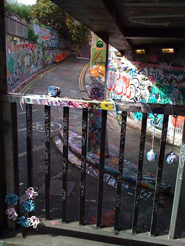 Banksy's film tunnel: Banksy's film tunnel in Waterloo