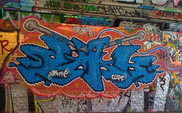 Banksy's film tunnel: Banksy's film tunnel in Waterloo