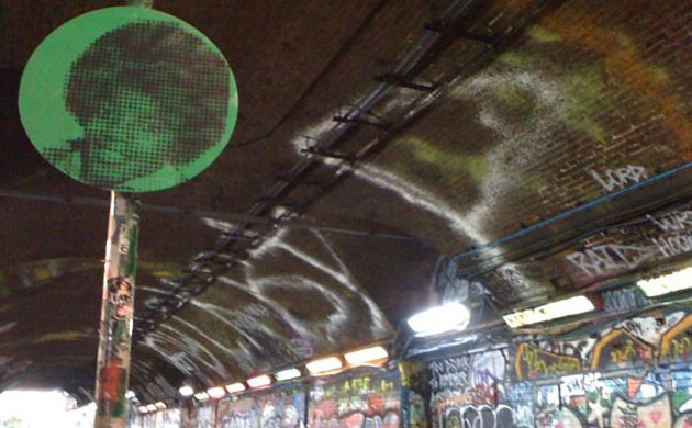 Banksy's film tunnel: Banksy's film tunnel in Waterloo