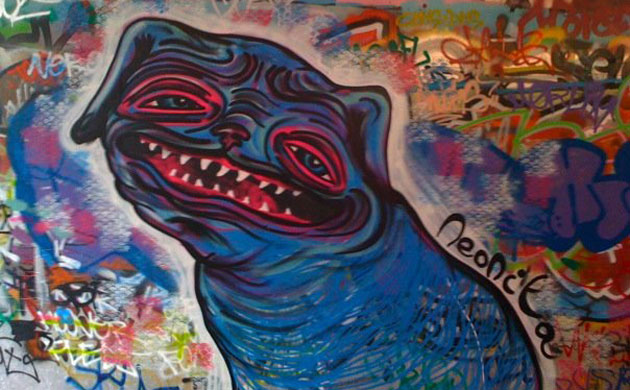 Banksy's film tunnel: Banksy's film tunnel in Waterloo