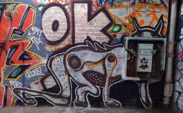 Banksy's film tunnel: Banksy's film tunnel in Waterloo