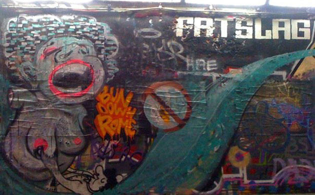 Banksy's film tunnel: Banksy's film tunnel in Waterloo