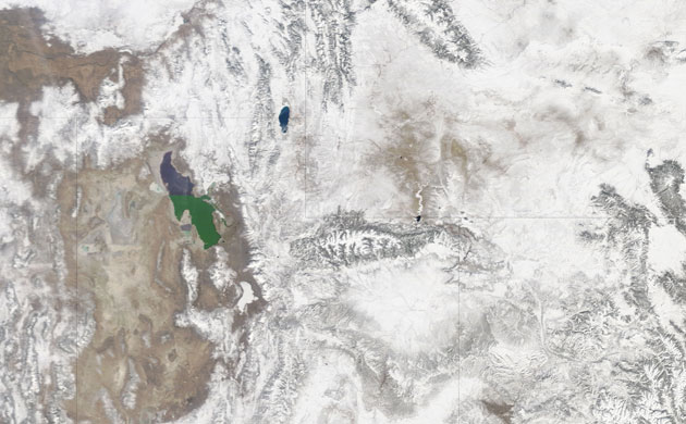 Satellite Eye on Earth:  Great Salt Lake, Utah