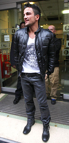 celeb style: andre: Peter Andre at the studios of Radio 1, London, Britain - 03 Feb 2010
