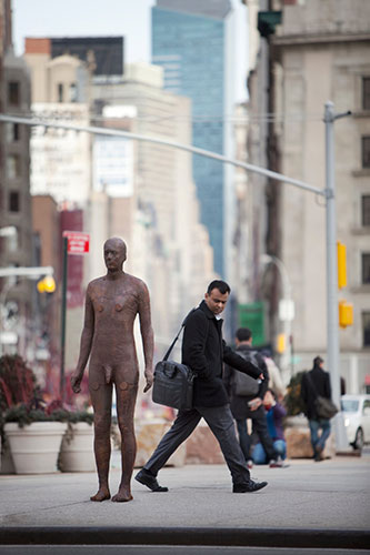 Antony Gormley: Antony Gormley sculpture in New York