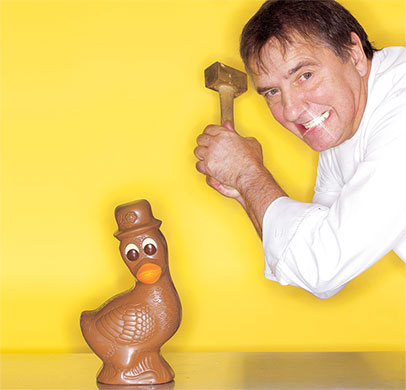 testing: eggs: Raymond Blanc and chocolate duck