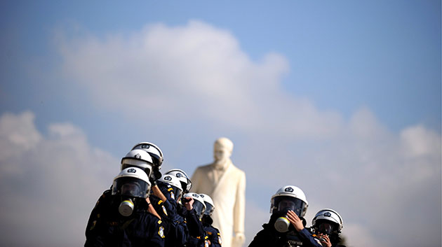more strikes in greece: Demonstration in central Athens
