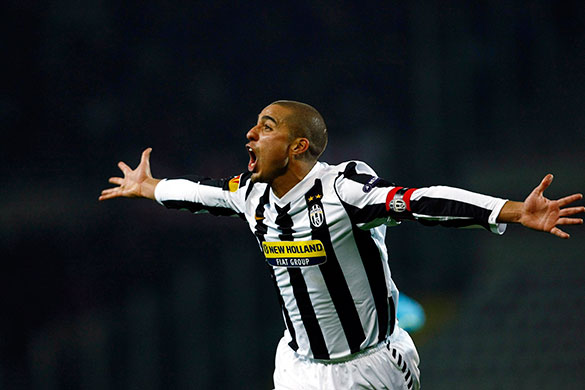 Juventus v Fulham: Juventus's Trezeguet