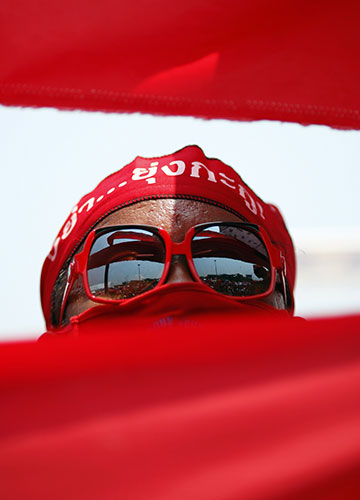 pro thaksin demonstration: Anti-government protesters in Bangkok