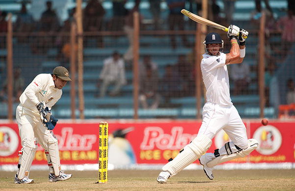 Bangladesh v England Day1: England's Kevin Pietersen bats 