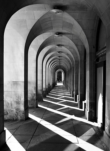 in pictures: building: corridor of Manchester City Council's offices