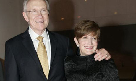 Senate majority leader Harry Reid and wife Landra