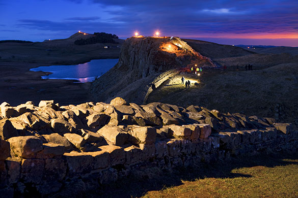 Hadrian's Wall: Crag Lough, Steel Rigg near the Once Brewed visitor centre