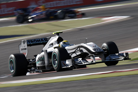Bahrain Grand Prix: Mercedes GP's German driver Nico Rosberg in action
