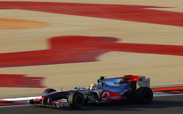 Bahrain Grand Prix: McLaren Formula One driver Lewis Hamilton of Britain in action