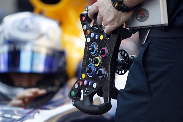 Bahrain Grand Prix: Red Bull driver Sebastian Vettel's steering wheel