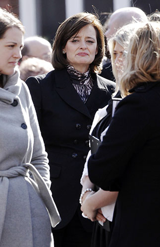 Michael Foot's funeral: Cherie Blair joins mourners at Michael Foot's funeral