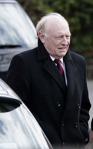 Michael Foot's funeral: Former Labour leader Neil Kinnock leaves after attending the funeral 