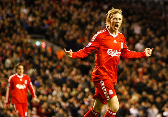 Liverpool v Portsmouth: Fernando Torres
