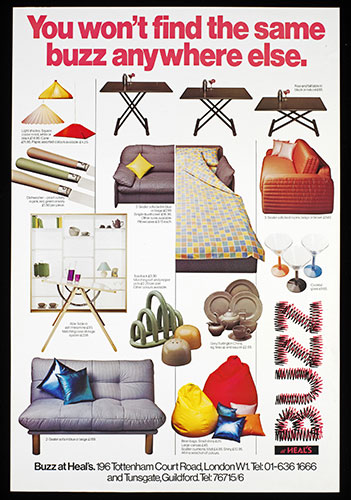 Heals anniversary: heal's poster buzz range 1978