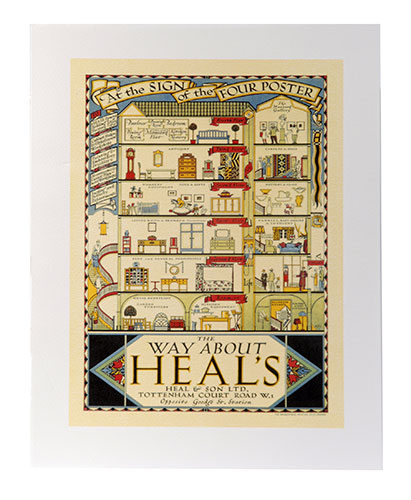 Heals anniversary: heals advertisement posters 