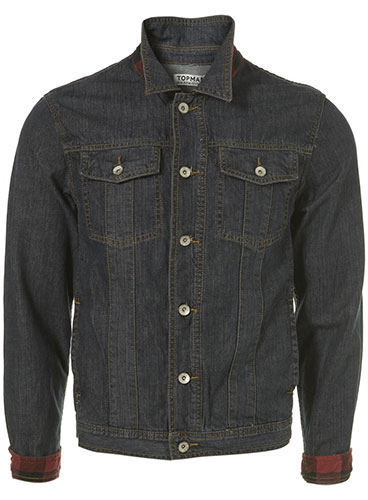 Double denim: Topman men's denim jacket