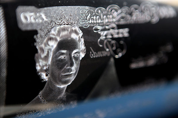 bank exhibition: exhibition celebrates 50th anniversary of banknote portrait of queen