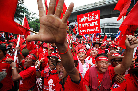 Thailand Blood Protests: Thaksin supporters Stage Demonstration In Bangkok