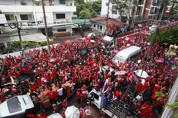 Thailand Blood Protests: Thaksin supporters Stage Demonstration In Bangkok