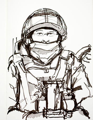 War Paintings: Sketches, paintings and artworks of Afghanistan war by artist Julian George