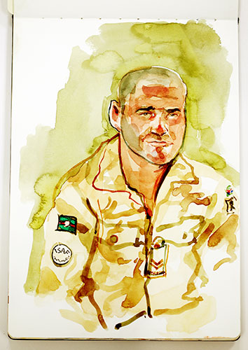 War Paintings: Sketches, paintings and artworks of Afghanistan war by artist Julian George
