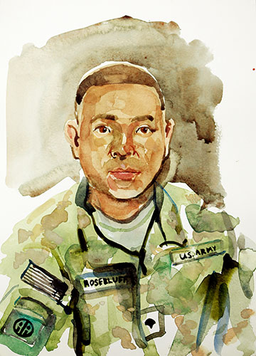 War Paintings: Sketches, paintings and artworks of Afghanistan war by artist Julian George