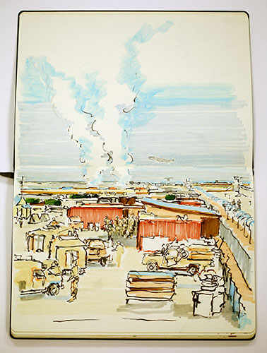 War Paintings: Sketches, paintings and artworks of Afghanistan war by artist Julian George
