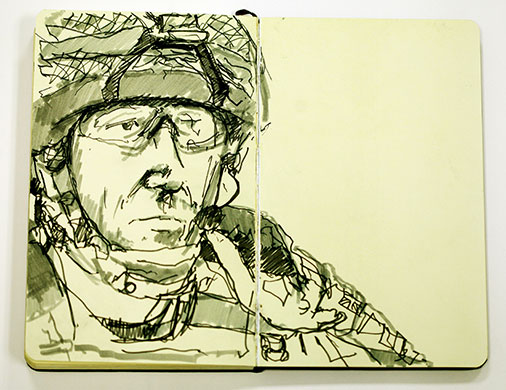 War Paintings: Sketches, paintings and artworks of Afghanistan war by artist Julian George