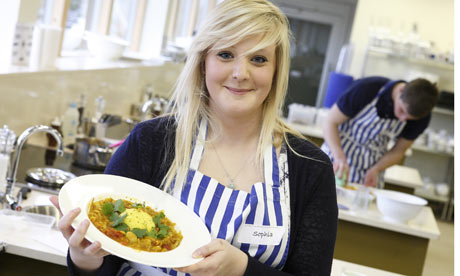 Sophia Tranter at cookery school