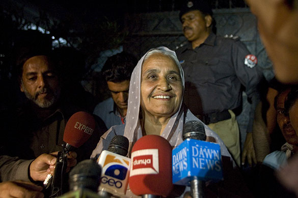 Sahil Saeed: Tasneem Bashir, grandmother of Sahil Saeed, talks to media