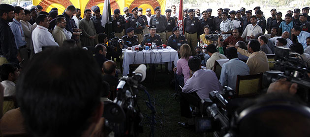 Sahil Saeed: Journalists near family residence of Sahil Saeed in Jhelum