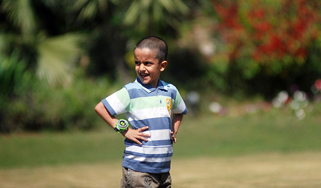 Sahil Saeed 2: Sahil Saeed plays in the compounds of British High Commission in Islamabad