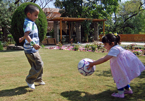Sahil Saeed 2: Sahil Saeed plays football with cousin British High Commission in Islamabad