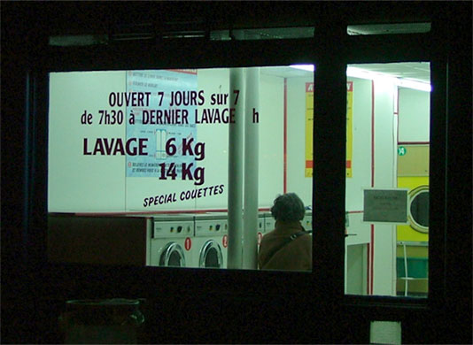 In Pictures: boredom: Parisian laundrette